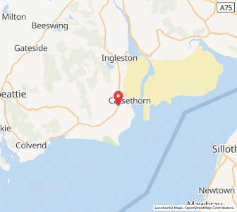 Map of Kirkbean, ScotlandScotland