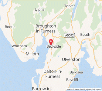 Map of Kirkby-in-Furness, EnglandEngland