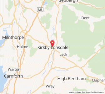 Map of Kirkby Lonsdale, EnglandEngland