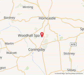 Map of Kirkby on Bain, EnglandEngland