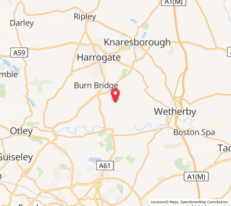 Map of Kirkby Overblow, EnglandEngland
