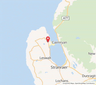 Map of Kirkcolm, ScotlandScotland