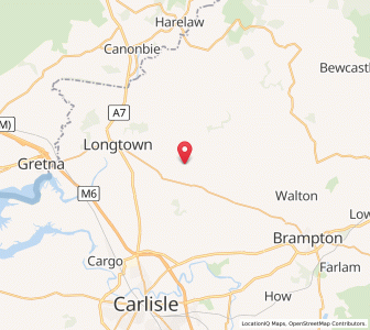 Map of Kirklinton, EnglandEngland