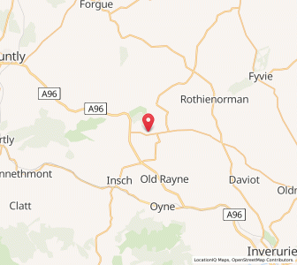Map of Kirkton of Culsalmond, ScotlandScotland