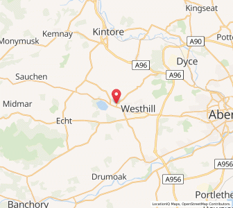 Map of Kirkton of Skene, ScotlandScotland