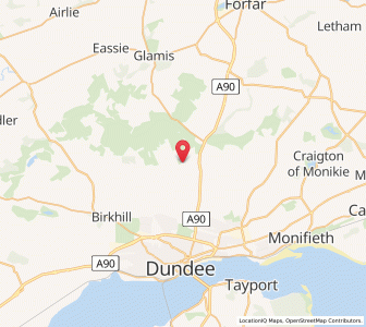 Map of Kirkton of Tealing, ScotlandScotland