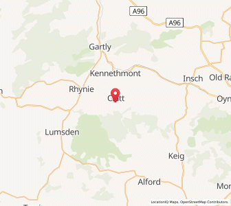 Map of Kirktown of Clatt, ScotlandScotland