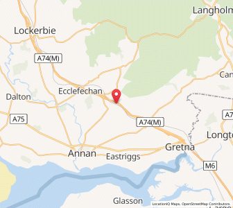 Map of Kirtlebridge, ScotlandScotland