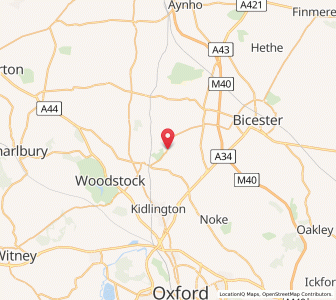 Map of Kirtlington, EnglandEngland