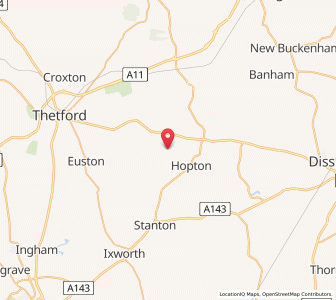 Map of Knettishall, EnglandEngland