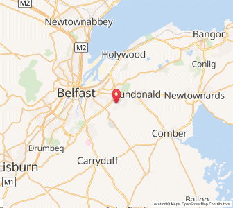 Map of Knock, Northern IrelandNorthern Ireland