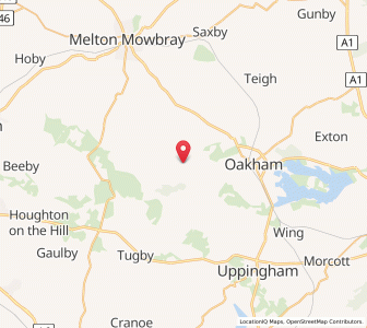 Map of Knossington, EnglandEngland