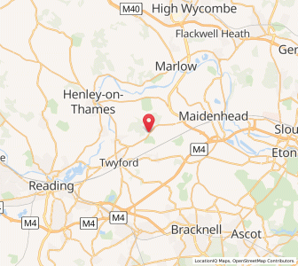 Map of Knowl Hill, EnglandEngland