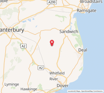 Map of Knowlton, EnglandEngland