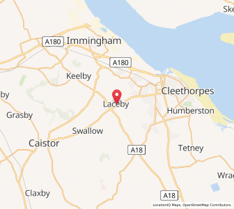 Map of Laceby, EnglandEngland