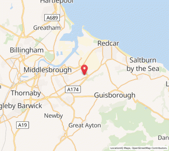 Map of Lackenby, EnglandEngland