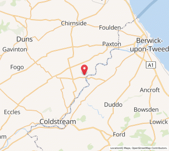 Map of Ladykirk, ScotlandScotland