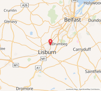 Map of Lambeg, Northern IrelandNorthern Ireland