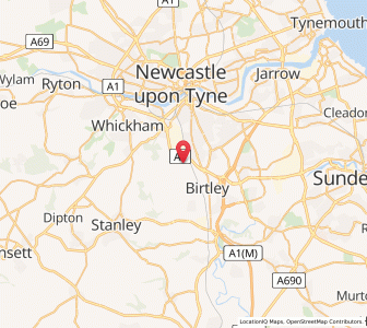 Map of Lamesley, EnglandEngland