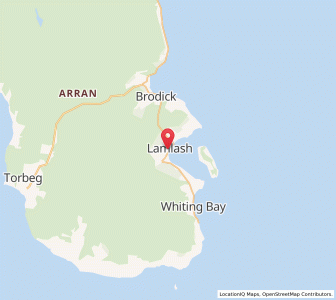 Map of Lamlash, ScotlandScotland