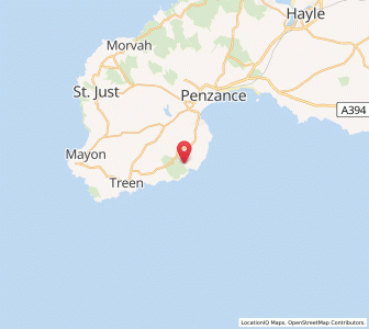 Map of Lamorna, EnglandEngland