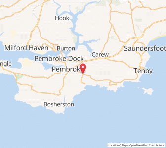 Map of Lamphey, WalesWales
