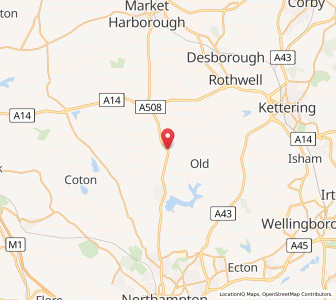 Map of Lamport, EnglandEngland