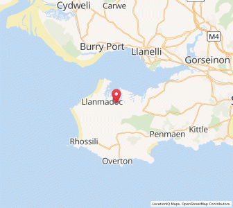Map of Landimore, WalesWales