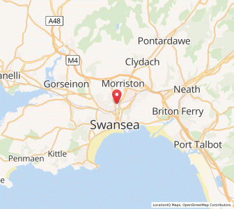Map of Landore, WalesWales