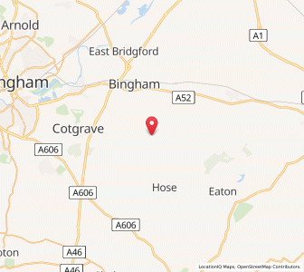 Map of Langar, EnglandEngland