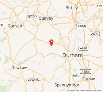 Map of Langley Park, EnglandEngland