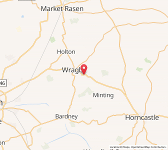 Map of Langton by Wragby, EnglandEngland