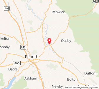 Map of Langwathby, EnglandEngland