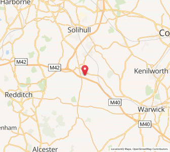 Map of Lapworth, EnglandEngland
