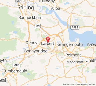 Map of Larbert, ScotlandScotland