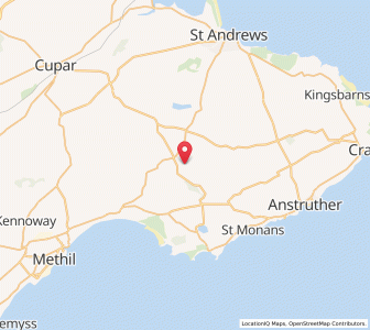 Map of Largo Ward, ScotlandScotland