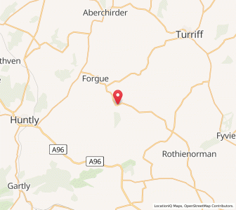 Map of Largue, ScotlandScotland