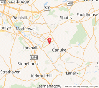 Map of Law, ScotlandScotland