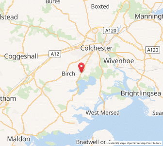 Map of Layer de la Haye, EnglandEngland