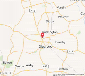 Map of Leasingham, EnglandEngland