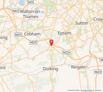 Map of Leatherhead, EnglandEngland