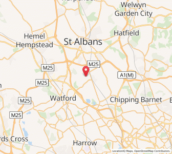 Map of Leavesden Green, EnglandEngland