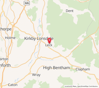 Map of Leck, EnglandEngland