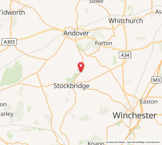 Map of Leckford, EnglandEngland