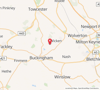 Map of Leckhampstead, EnglandEngland