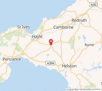 Map of Leedstown, EnglandEngland