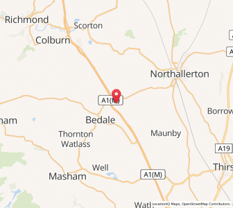 Map of Leeming Bar, EnglandEngland