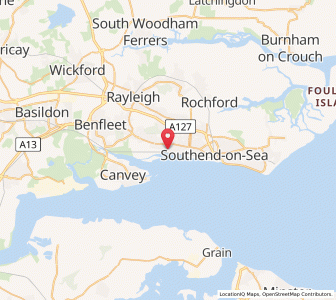 Map of Leigh-on-Sea, EnglandEngland