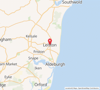 Map of Leiston, EnglandEngland