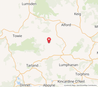 Map of Leochel-Cushnie, ScotlandScotland